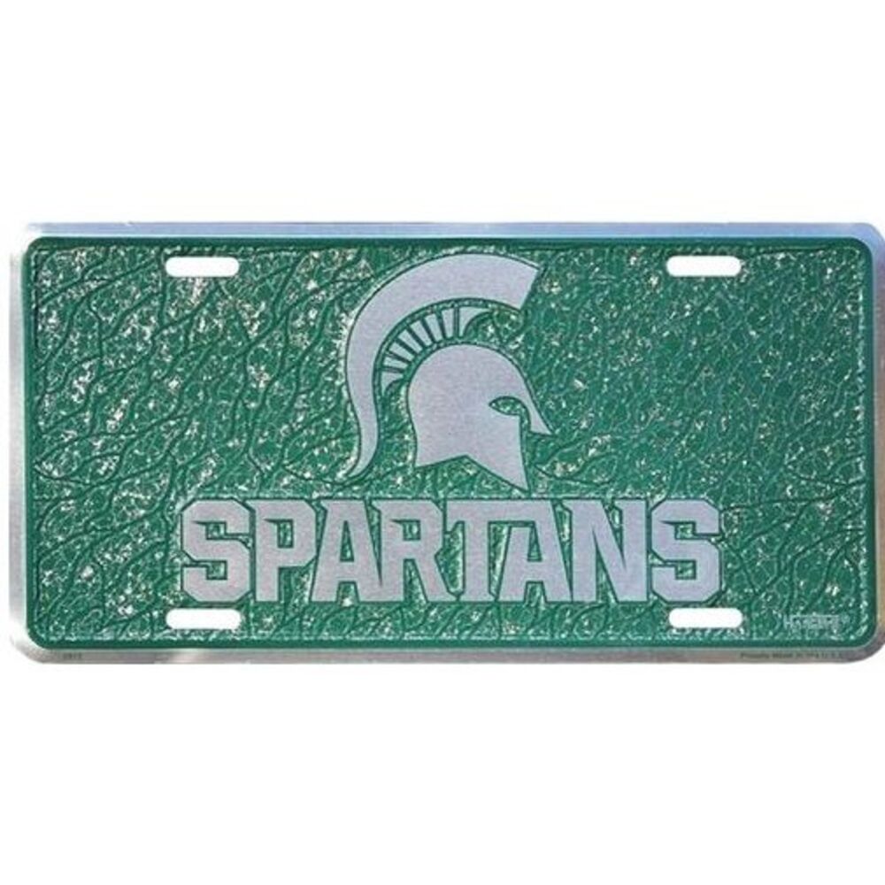 Michigan State Spartans NCAA Mosaic License Plate